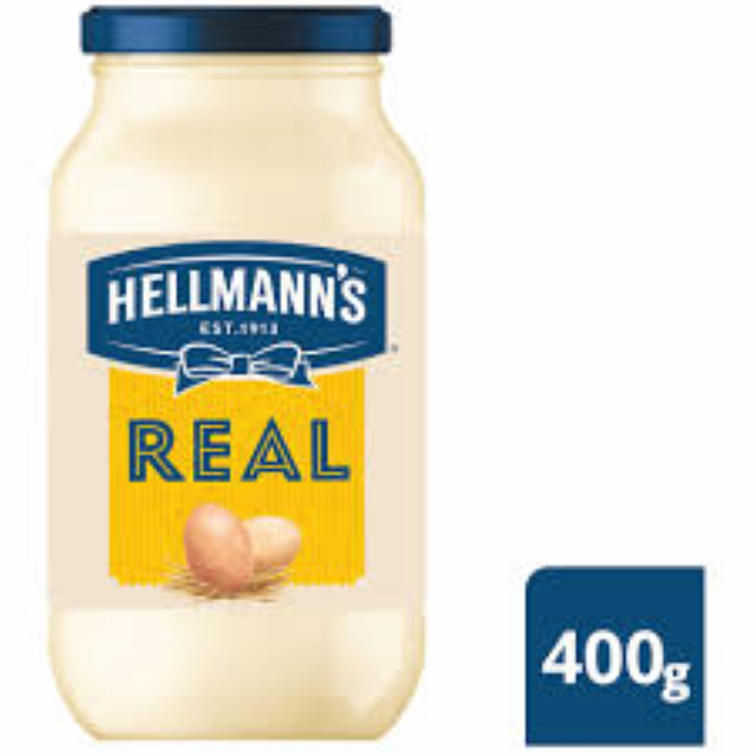HELLMANNS REAL MAYONNAISE JAR 400G